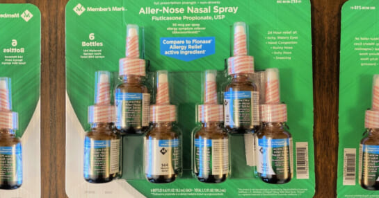 Member's Mark Allergy Relief Nasal Spray 6-Pack ONLY $21.88 at Sam's Club | Compares to Flonase But Much Cheaper