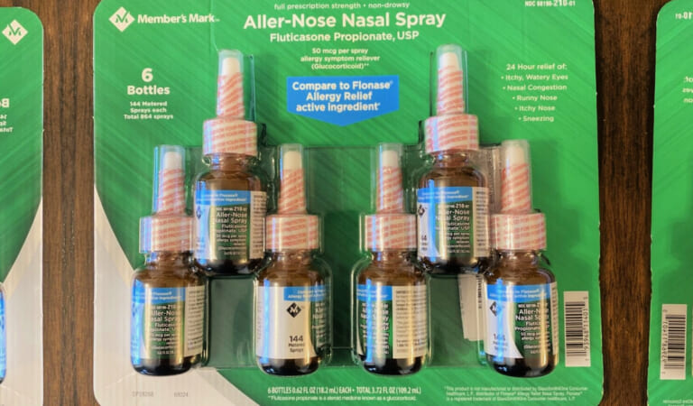 Member’s Mark Allergy Relief Nasal Spray 6-Pack ONLY $21.88 at Sam’s Club | Compares to Flonase But Much Cheaper