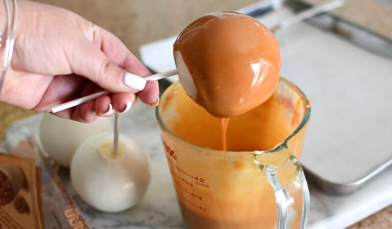 Love Caramel Covered Apples? Try Caramel Onions