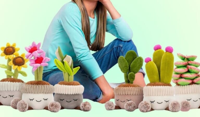Cute Greenhouse 12″ Plant Plushes Only $24.99 at Costco – No Green Thumb Required!