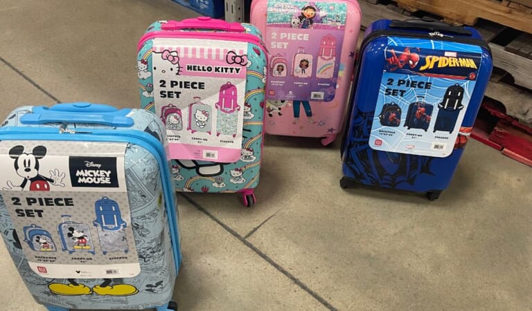 These Sam’s Club Kids Luggage Sets Are Only $44.98 – Hello Kitty, Disney & More!