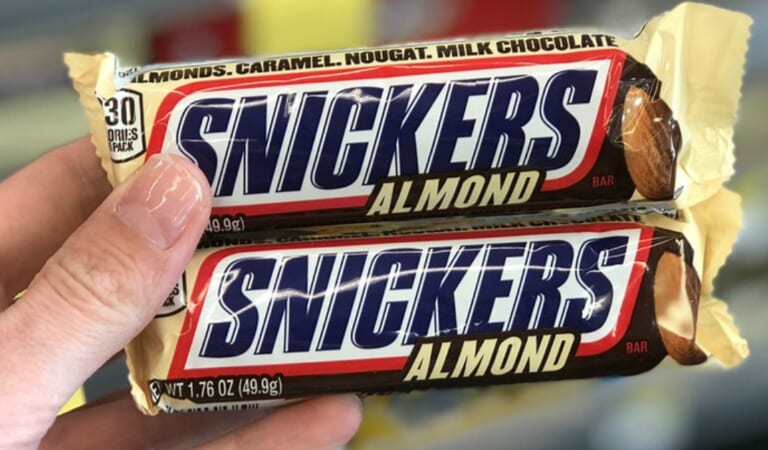 Snickers Almond Milk Chocolate Full-Size Bars 24-Pack Only $22 Shipped on Amazon (Reg. $35)